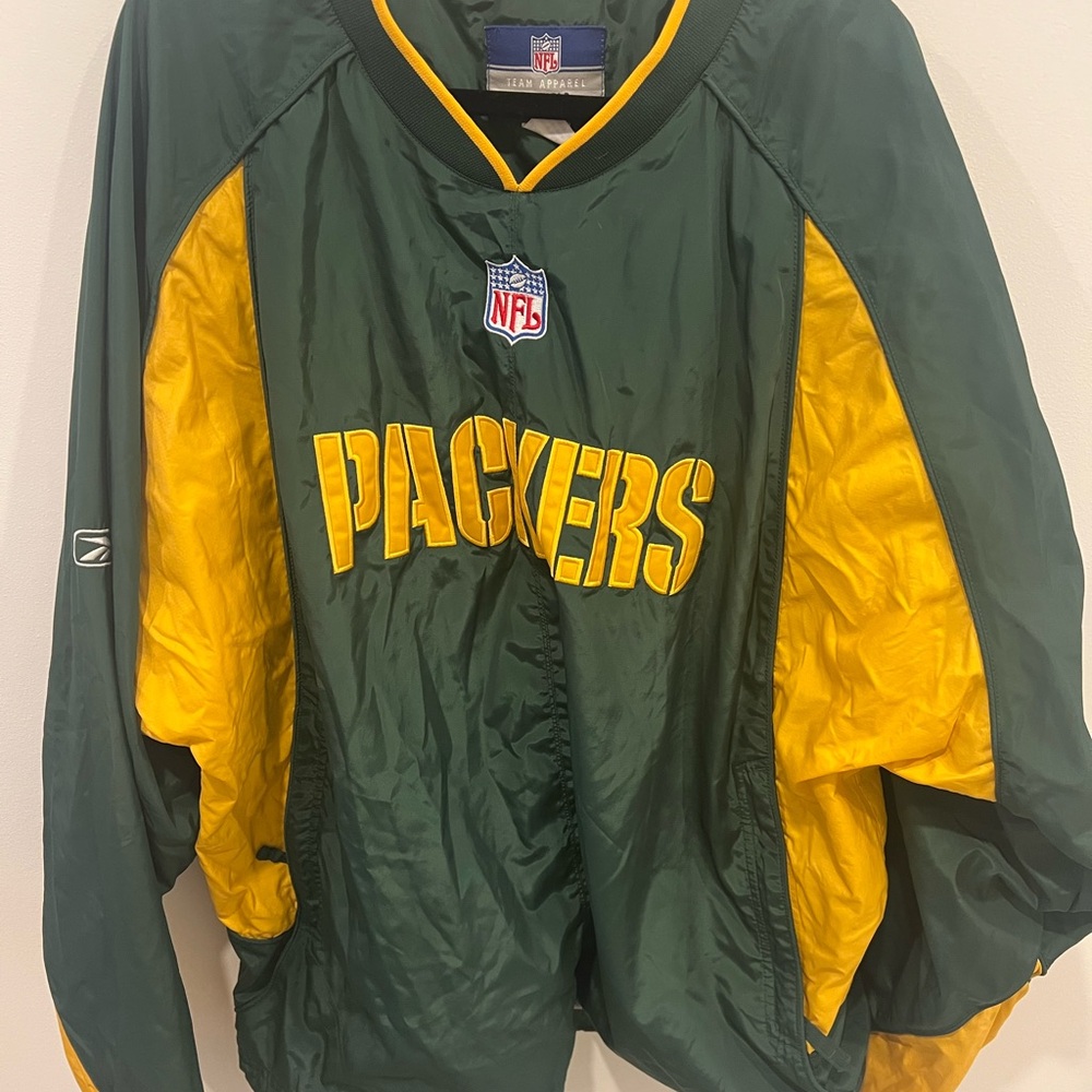NFL Green Bay Packers Green and Yellow Jacket Reebok